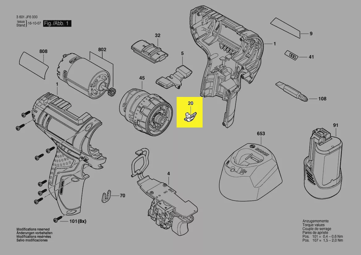 Lentille réf. 2 609 100 826 Bosch